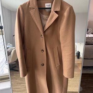 Abercrombie & Fitch Tan Pea Coat